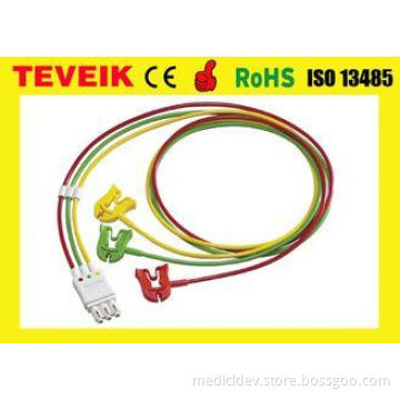 M1672A ECG 3 lead wires , Clip , IEC for patient monitor